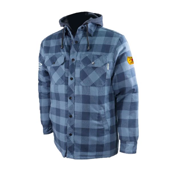 Image de GATTS Chemise de flanelle doublée avec capuchon - 626DCF