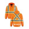 Image de Blouson Aviateur 3en1 Haute Visibilité avec Capuchon Amovible - L01277