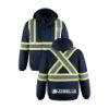 Image de Blouson Aviateur 3en1 Haute Visibilité avec Capuchon Amovible - L01277