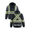 Image de Blouson Aviateur 3en1 Haute Visibilité avec Capuchon Amovible - L01277